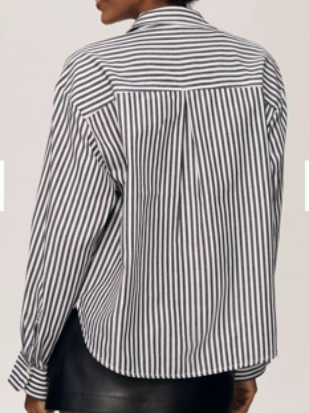 NWT Shrunken Bennett Button Down Shirt By Maeve - Picture 3 of 15